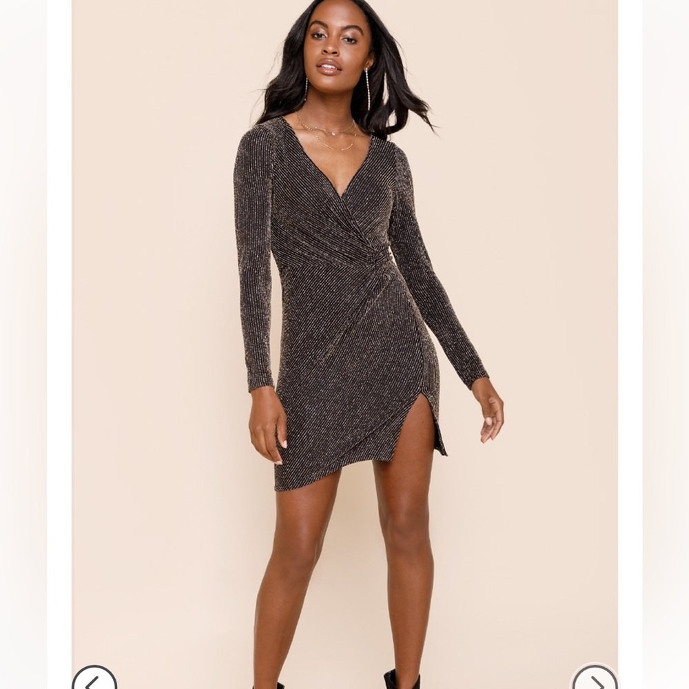 Francesca’s Sparkly black dress